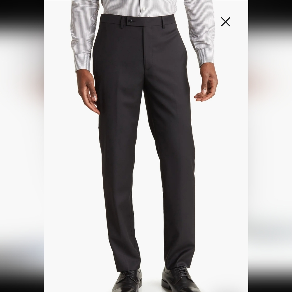 Calvin Klein Men's Ash Gray Pleated Dress Pants Size 32X30